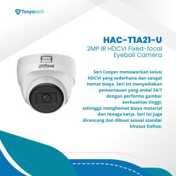 DAHUA - 2 MP HDCVI FIXED-FOCAL EYEBALL CAMERA, DH-HAC-T1A21-U